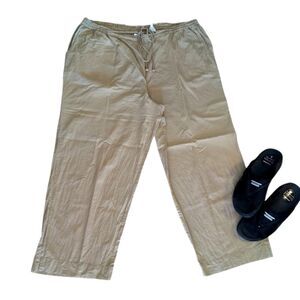 Fabindia Vtg Cropped Wide Leg 100% Cotton Ethnic Harem Pants XL